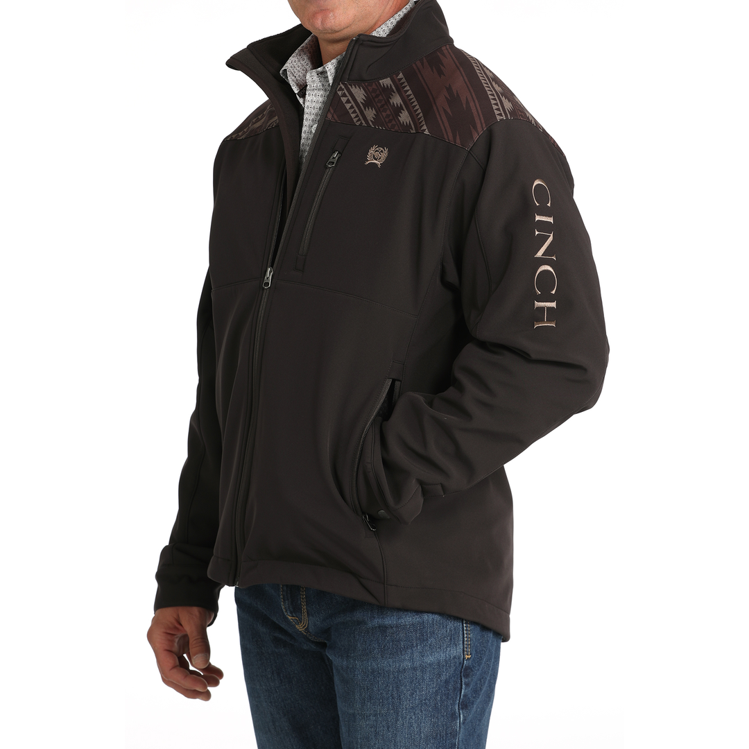 Cinch - Mens Brown Aztec Bonded Jacket