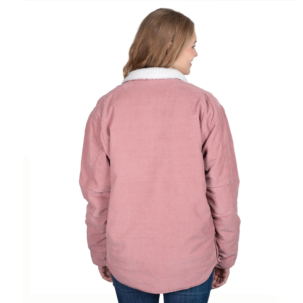 Just Country - Women's Diamantina Sherpa Corduroy Jacket Dusty Pink
