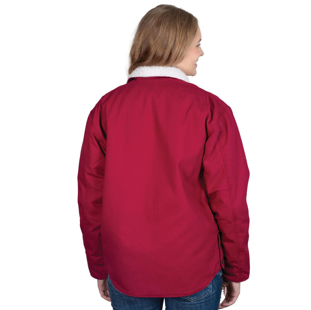 Just Country - Women's Diamantina Sherpa Jacket Very Berry