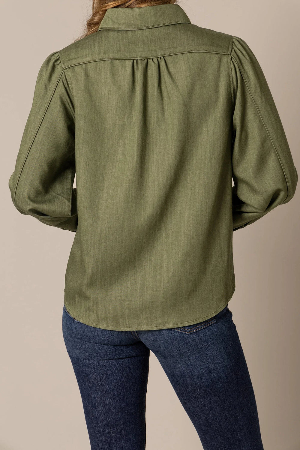 Kimes Ranch - Women's Mae Embroidered Blouse Olive