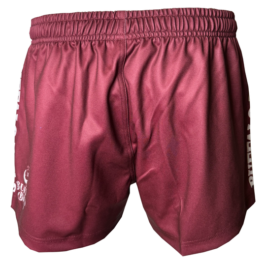 BBWS - Mens Maroon Footy Shorts