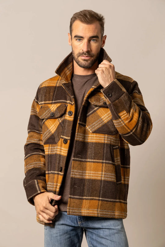 Kimes Ranch - Men's Marquette Wool Jacket Brown