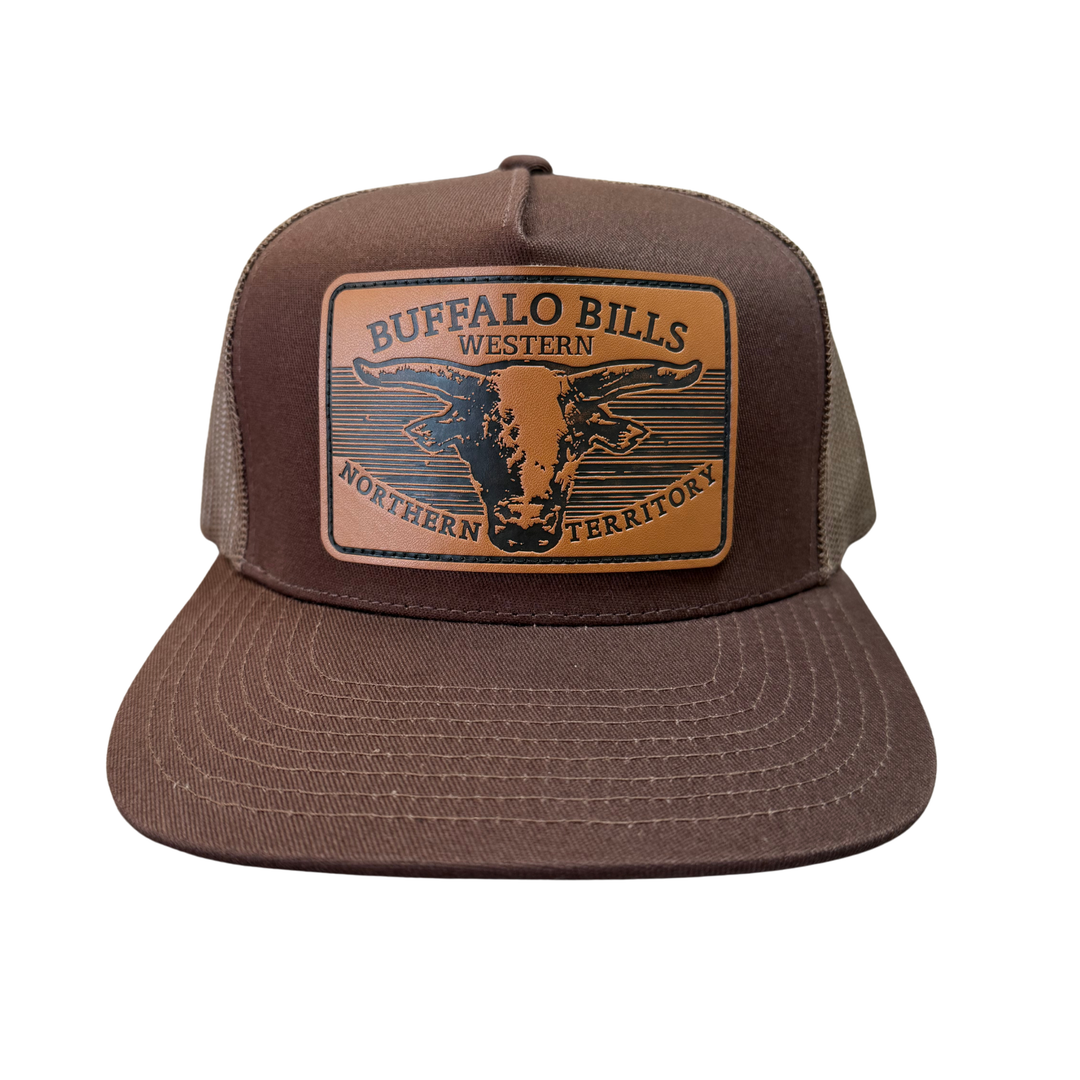 BBWS - Brown Scrub Bull Flat Cap
