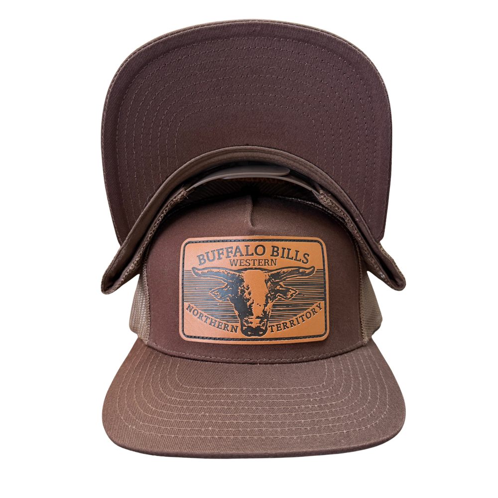 BBWS - Brown Scrub Bull Flat Cap