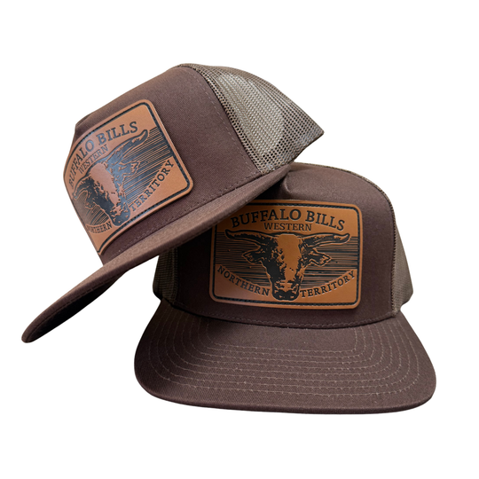 BBWS - Brown Scrub Bull Flat Cap