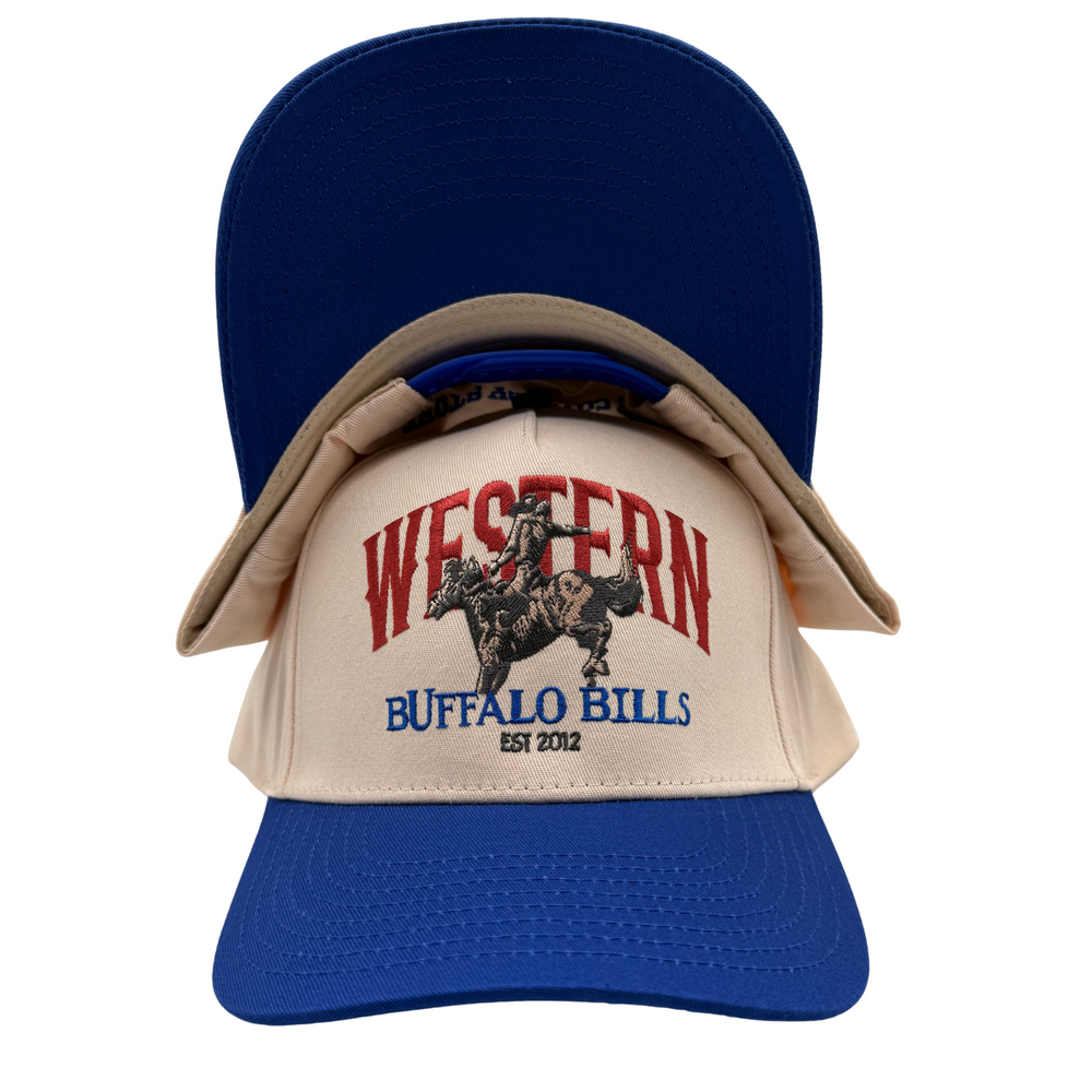 BBWS - Royal Blue Retro Cowboy Full Fabric Cap