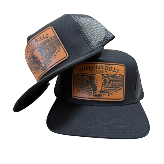 BBWS - Black Scrub Bull Flat Cap