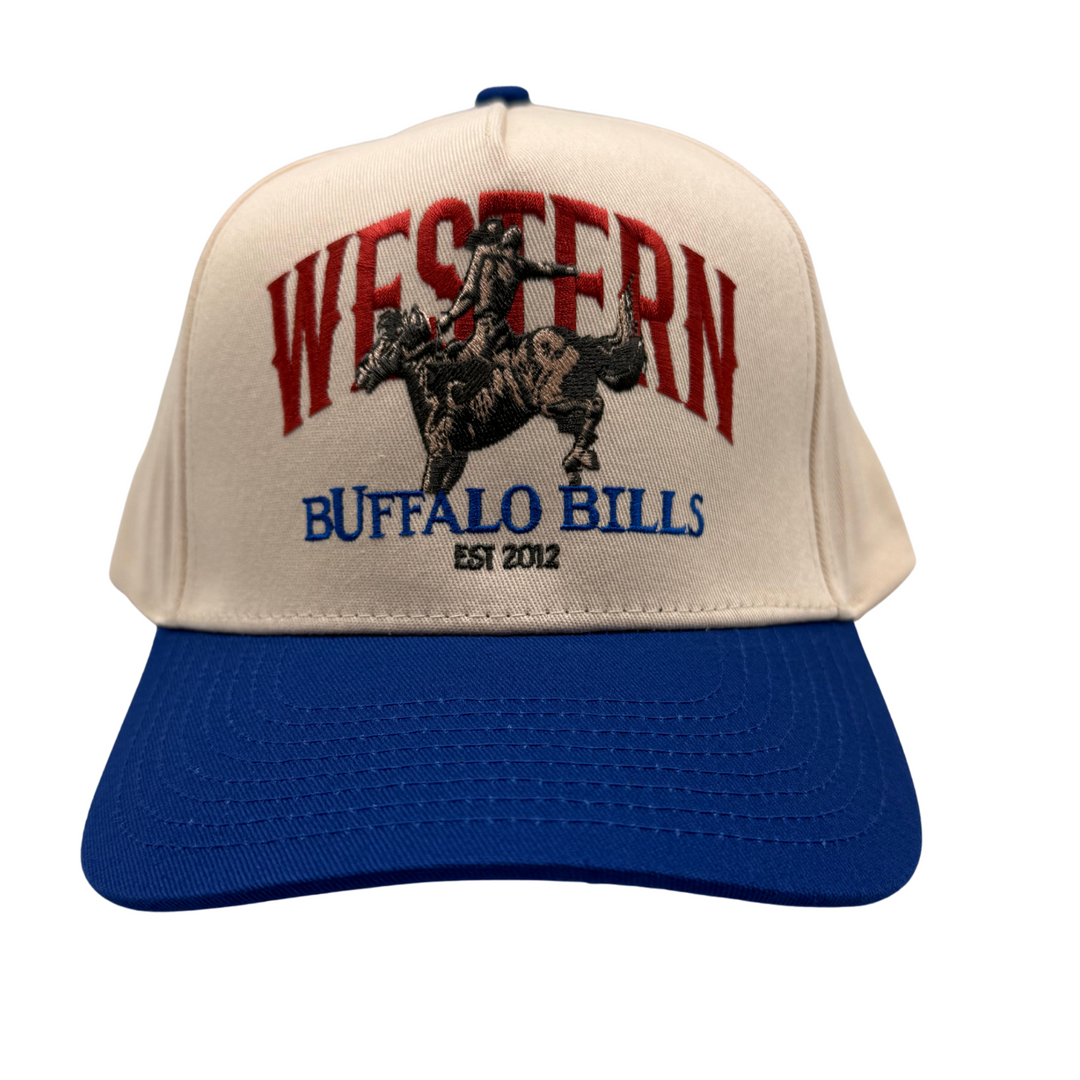 BBWS - Royal Blue Retro Cowboy Full Fabric Cap