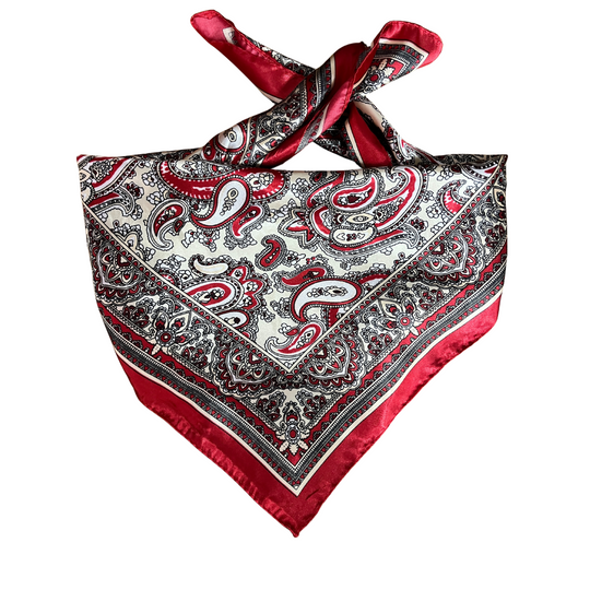 Wild Rag - Red Paisley Small