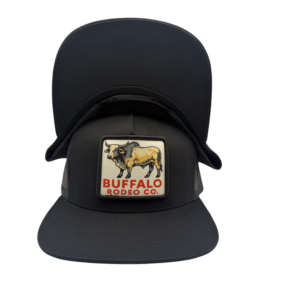 BBWS - Black Brahma Rodeo Co Flat Cap