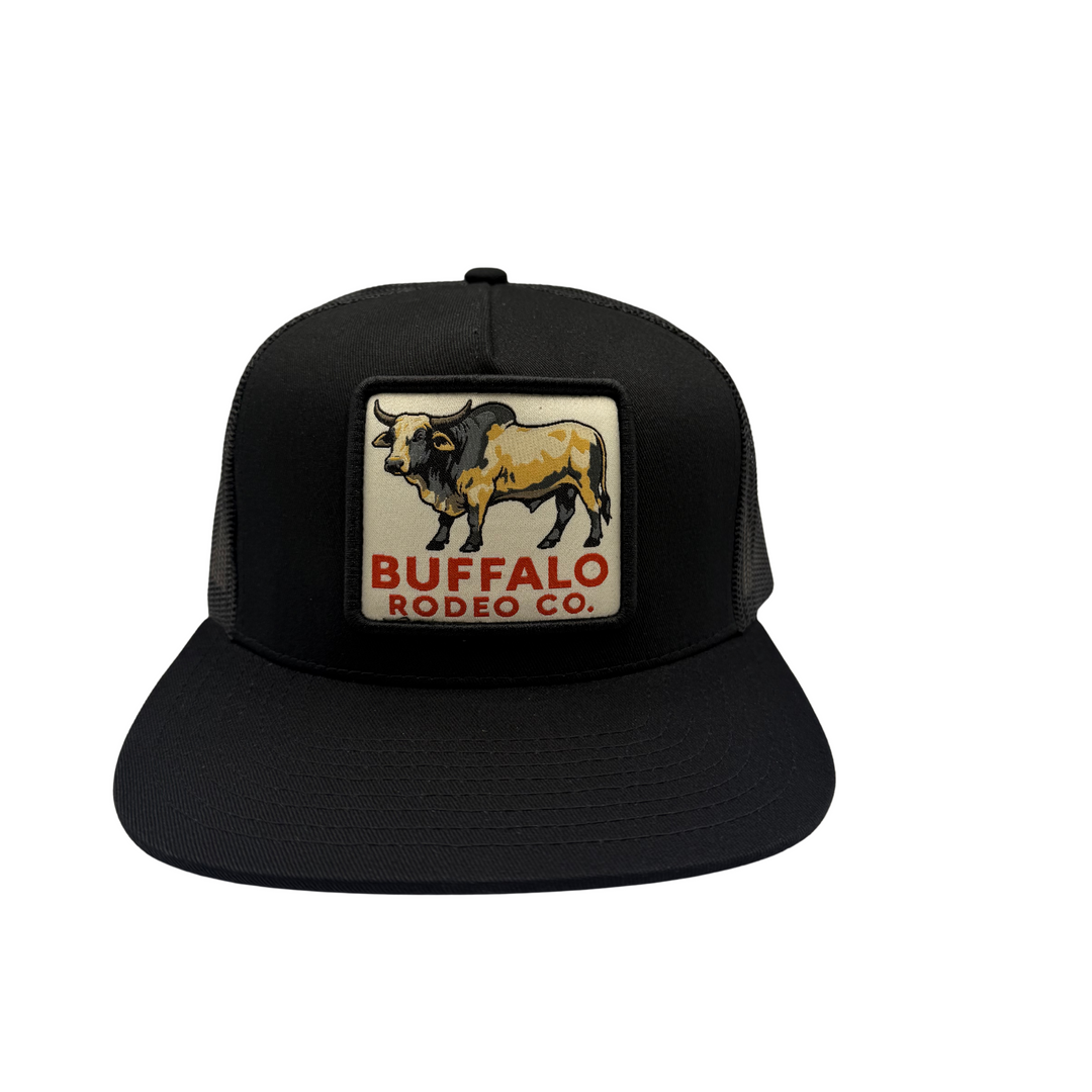 BBWS - Black Brahma Rodeo Co Flat Cap