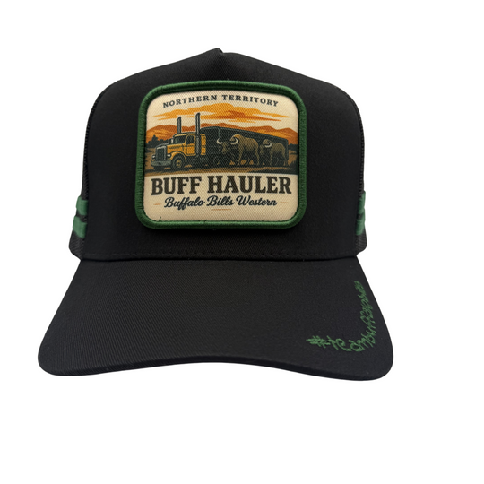 BBWS - Black Buff Hauler Trucker Cap