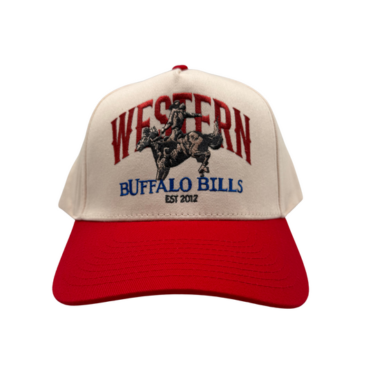 BBWS - Red Retro Cowboy Full Fabric Cap