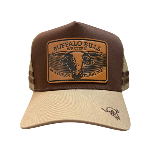 BBWS - Brown/Tan Scrub Bull Trucker Cap