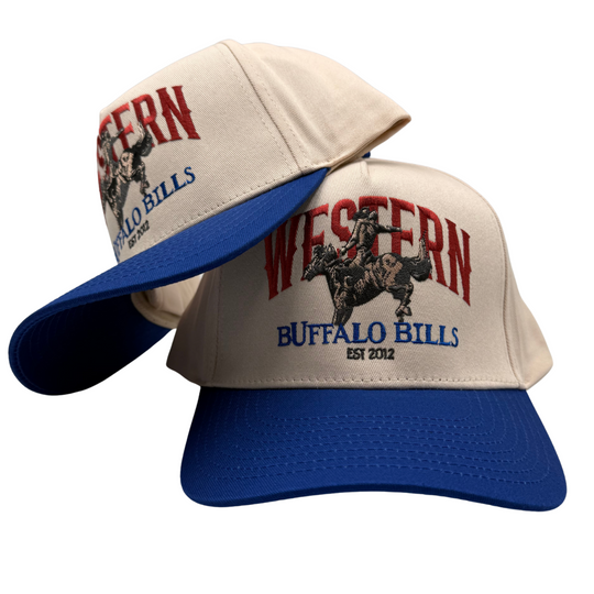 BBWS - Royal Blue Retro Cowboy Full Fabric Cap