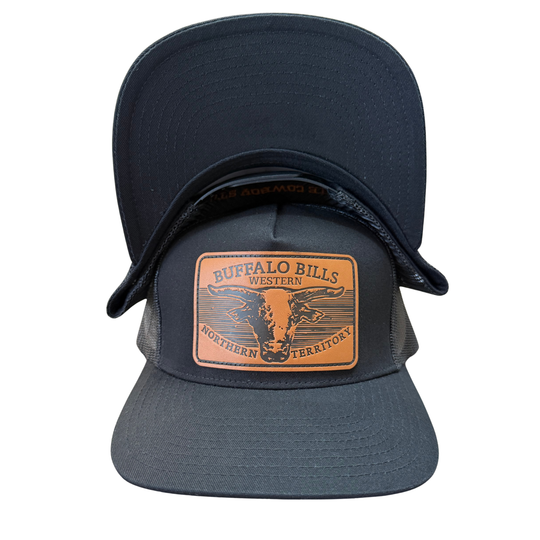 BBWS - Black Scrub Bull Flat Cap