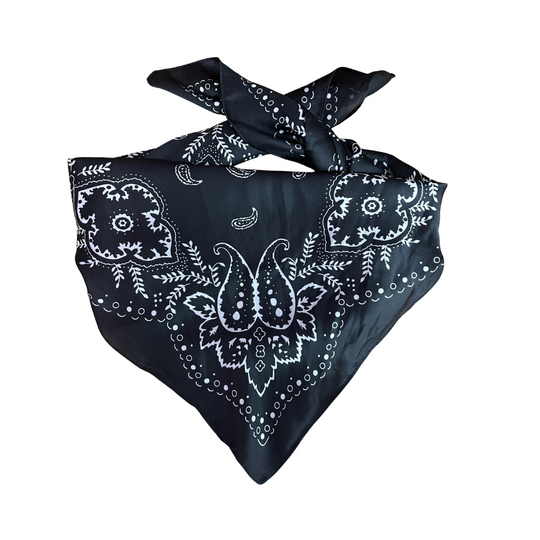 Wild Rag - Black Paisley Medium