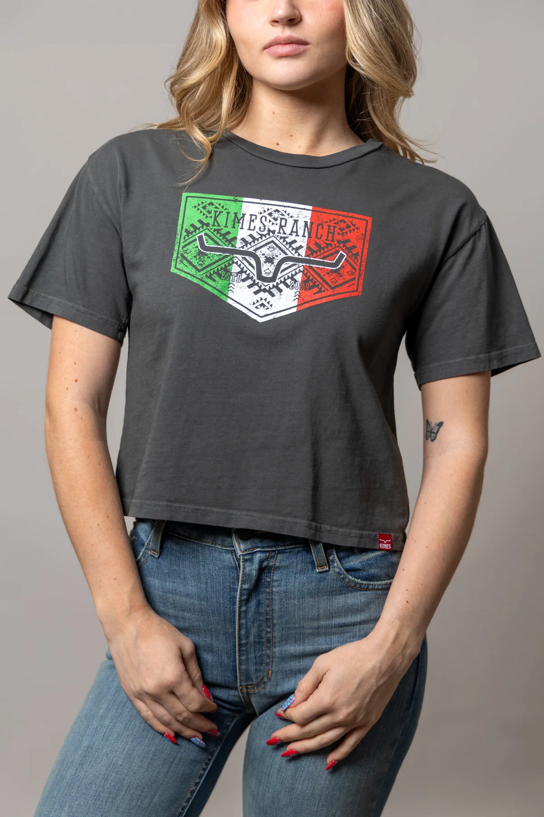 Kimes Ranch - Womens Mexicana Plate Cropped Tee