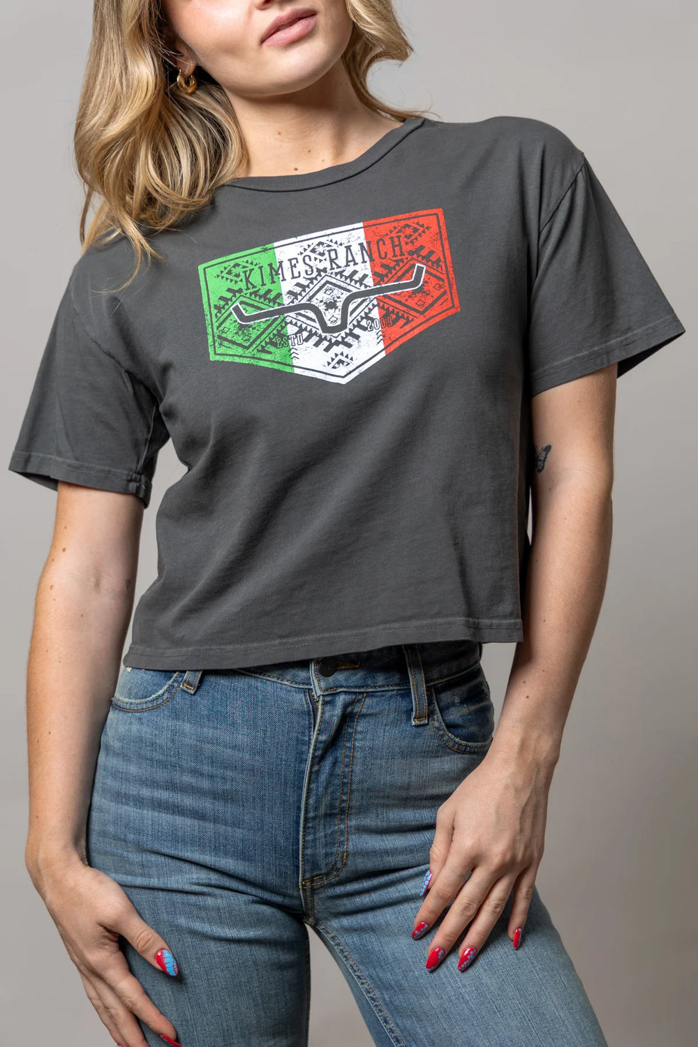 Kimes Ranch - Womens Mexicana Plate Cropped Tee