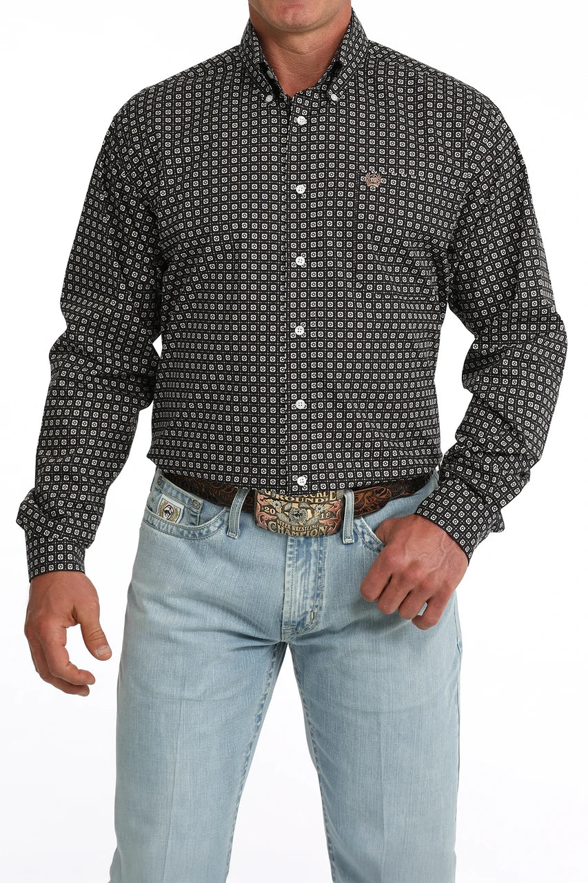 Cinch - Men’s Deep Navy Geo Arena Shirt