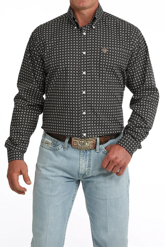 Cinch - Men’s Deep Navy Geo Arena Shirt