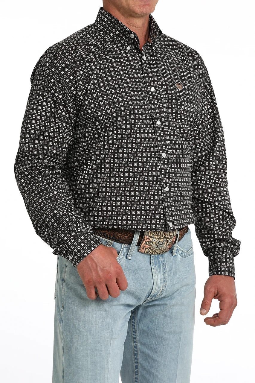 Cinch - Men’s Deep Navy Geo Arena Shirt