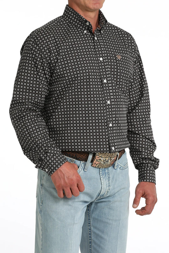 Cinch - Men’s Deep Navy Geo Arena Shirt