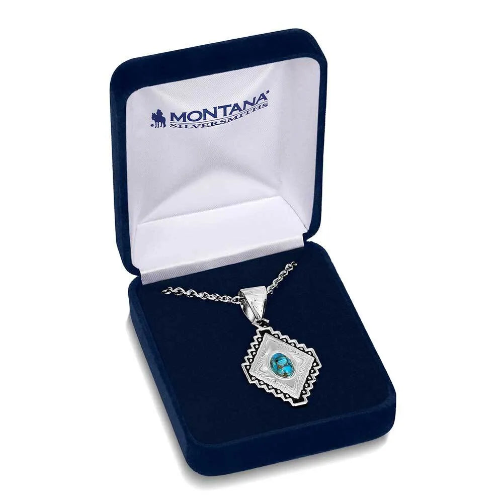 Montana Silversmith - Diamond of the West Turquoise Necklace