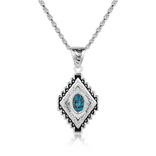 Montana Silversmith - Diamond of the West Turquoise Necklace