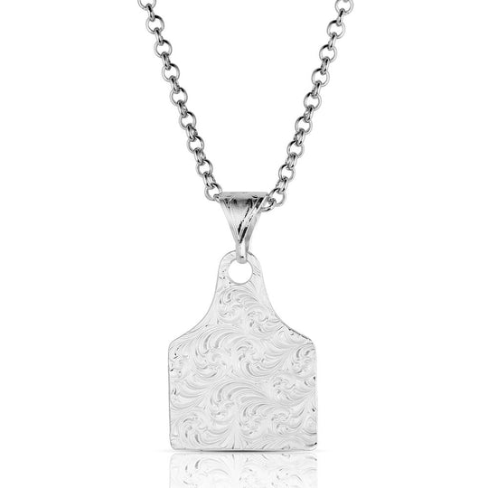 Montana Silversmith - Rural Route Cow Tag Necklace