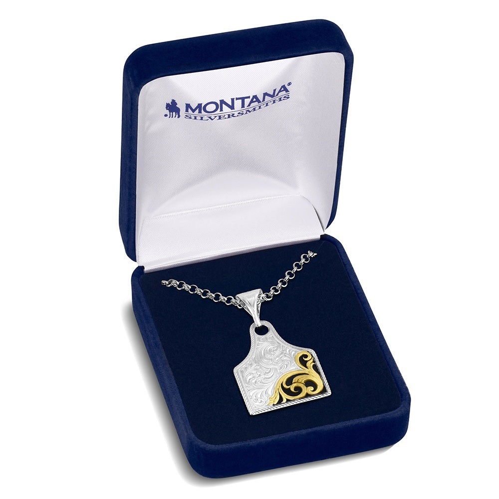 Montana Silversmith - Rural Route Cow Tag Necklace