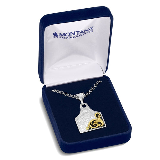 Montana Silversmith - Rural Route Cow Tag Necklace