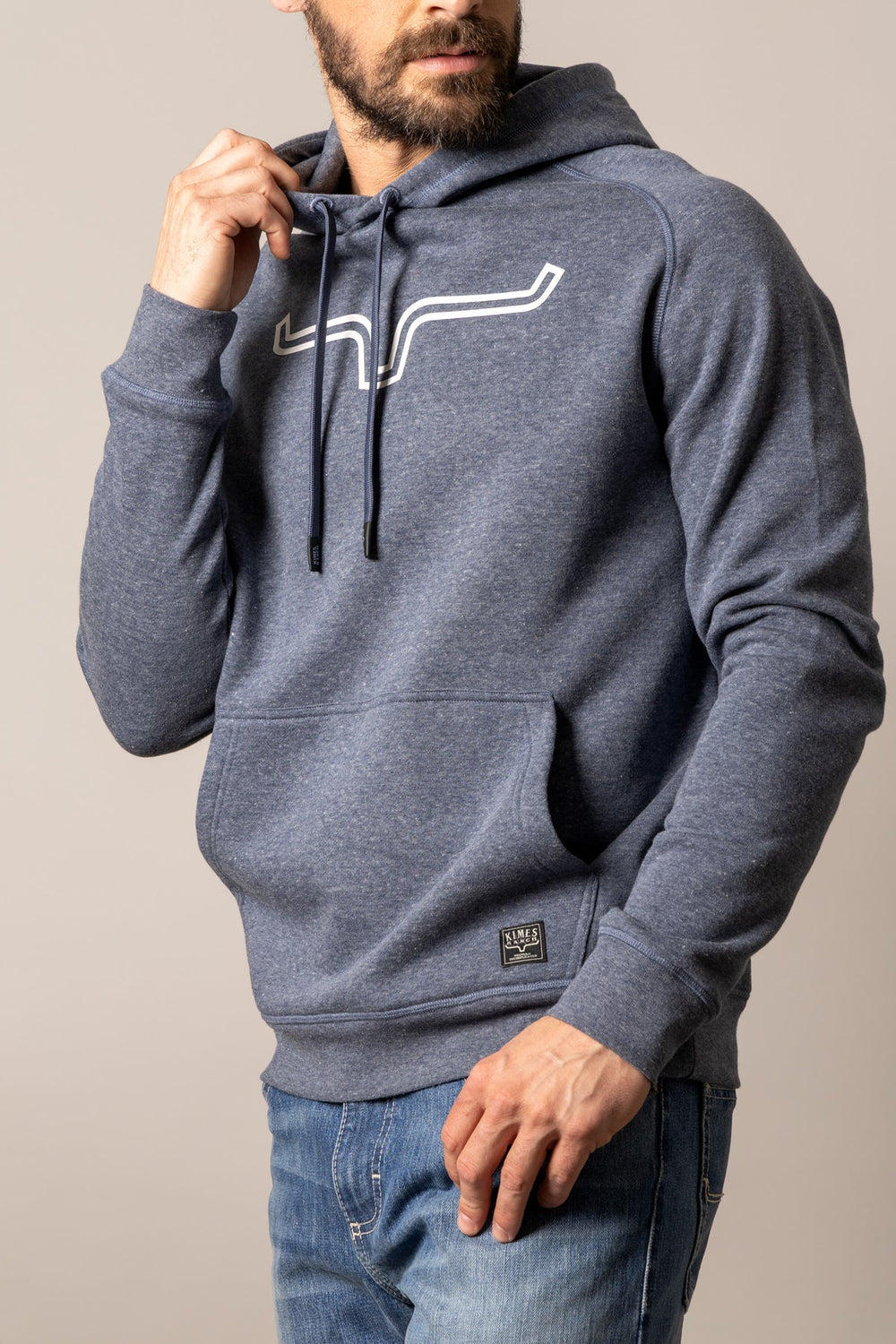 Kimes Ranch - Men's Outlier Hoodie Blue Heather
