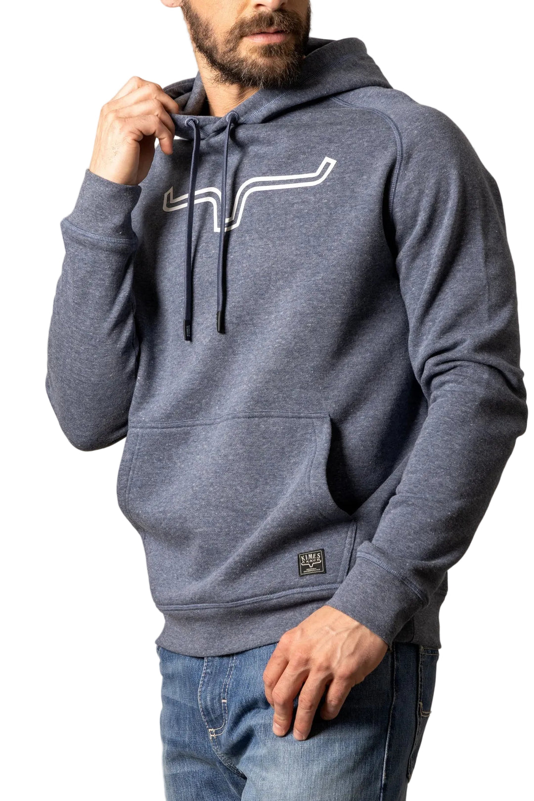 Kimes Ranch - Men's Outlier Hoodie Blue Heather