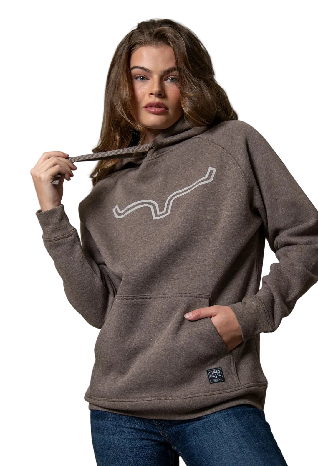 Kimes Ranch - Women's Outliner Hoodie Dark Brown