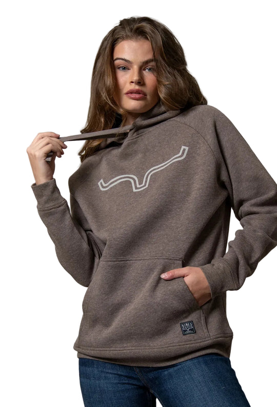 Kimes Ranch - Women's Outliner Hoodie Dark Brown