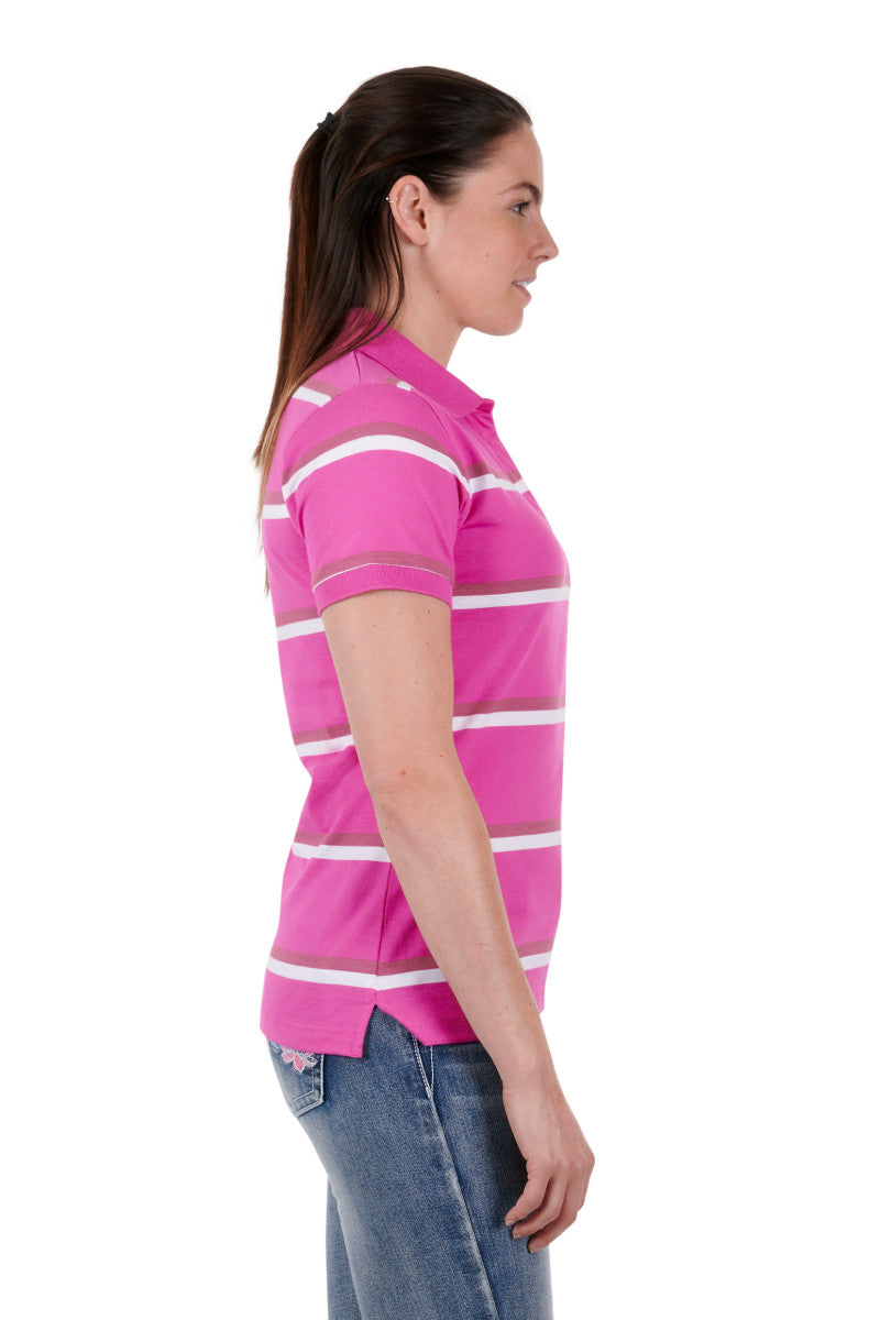 Pure Western - Womens Emerie Polo Pink