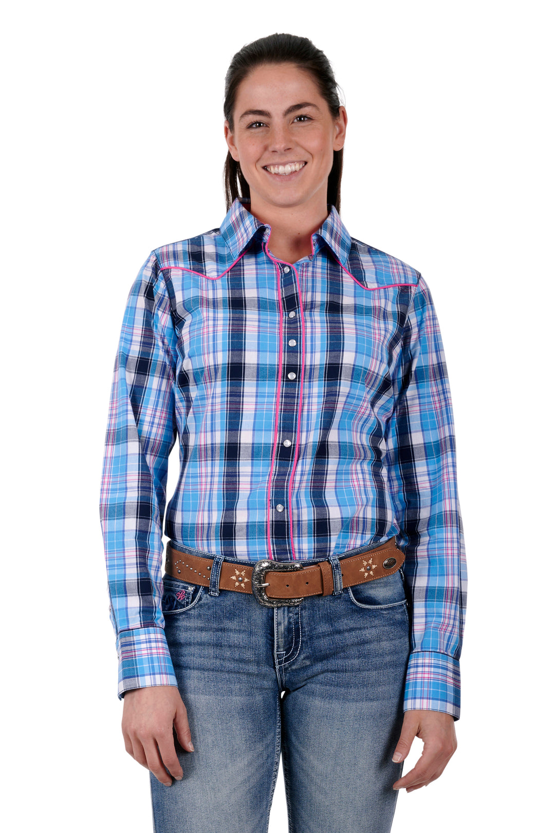 Pure Western - Womens Shiloh Check Arena Shirt