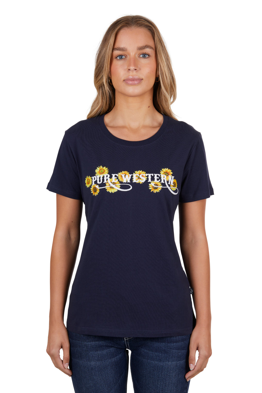 Pure Western - Womens Navy Frankie Tee