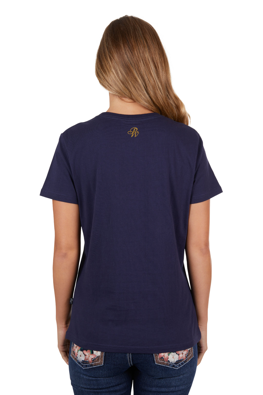 Pure Western - Womens Navy Frankie Tee