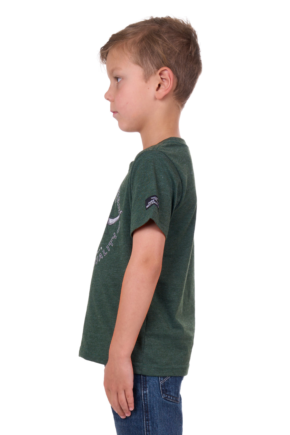 Pure Western - Boys Green Enzo Tee