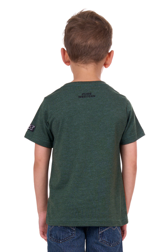 Pure Western - Boys Green Enzo Tee