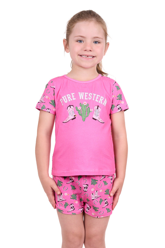 Pure Western - Girl Cactus Pink Pyjamas