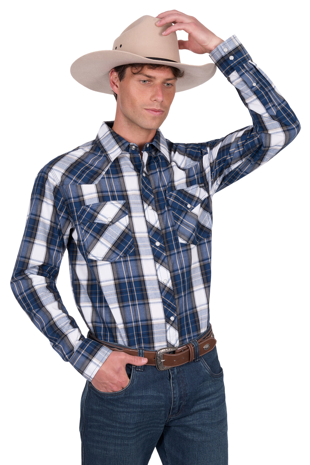 Pure Western - Mens Nicholas Check Shirt