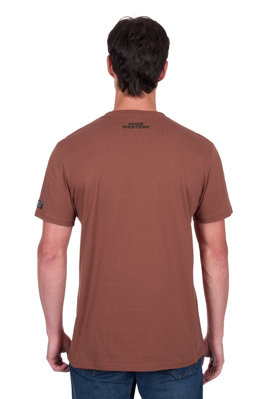 Pure Western - Mens Rust Frank Tee