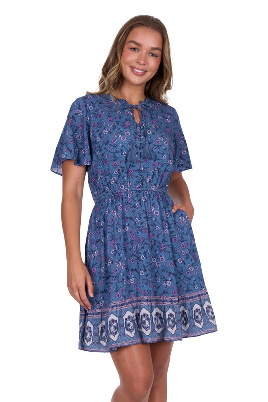 Pure Western - Womens Farrah Blue Dress