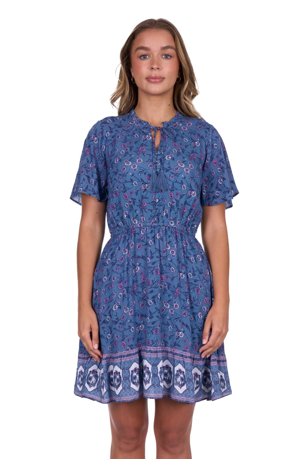 Pure Western - Womens Farrah Blue Dress