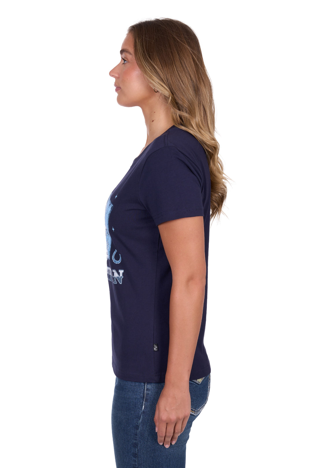 Pure Western - Womens Sherry Navy Tee