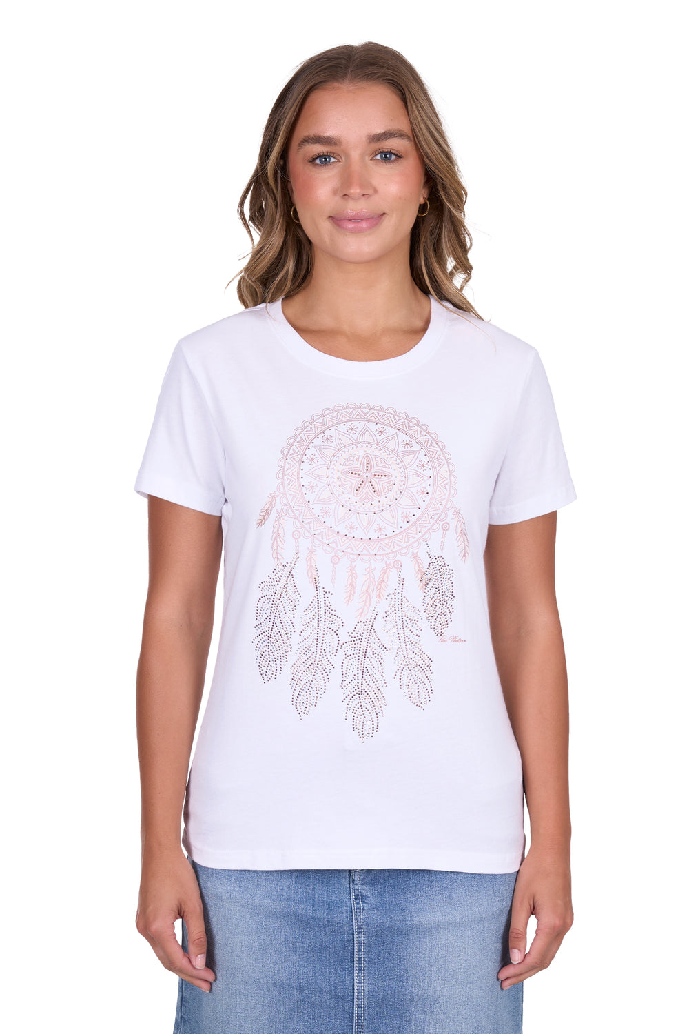 Pure Western - Womens Regina White Tee