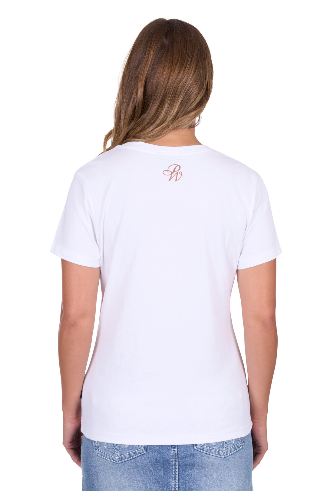 Pure Western - Womens Regina White Tee